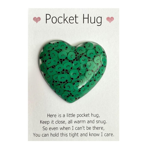 Pocket Hug Heart Token with Greeting Card 2