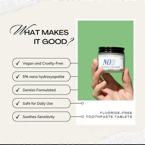 (3 Bottle) 1-3X 2025 NOBS Toothpaste Tablets - 62 NOBS Toothpaste Without the BS 2