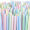 Pailles jetables en plastique transparent (200 unités) 5