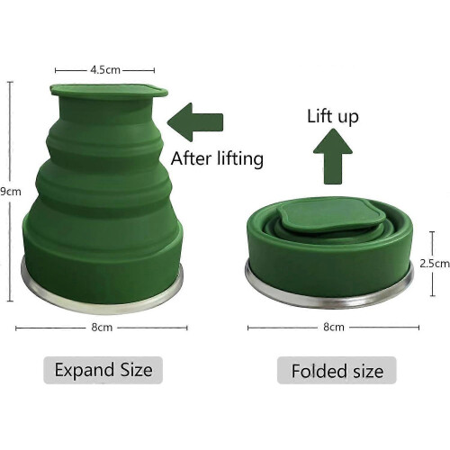 2025 Latest Model Collapsible Cup-Silicone Foldable Expandable Folding Drinking 1