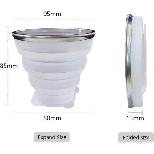 2025 Latest Model Collapsible Cup-Silicone Small Foldable Cup-Expandable Folding 1