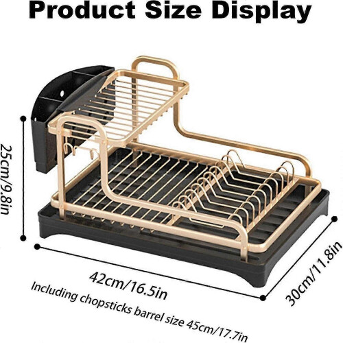 Kitchen Counter Dish Drainer Rack, Compact Kitchen Drainers for Countertop, Dish Rack, Dish Strainers for Kitchen Sink 2