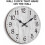 10 Inch Silent Wooden Wall Clock – Rustic Grey MDF 5