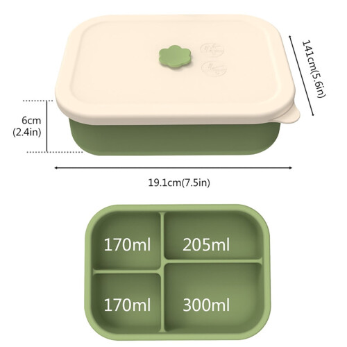 Giyblacko siliconen lunchboxverdelers (4-pack) 2
