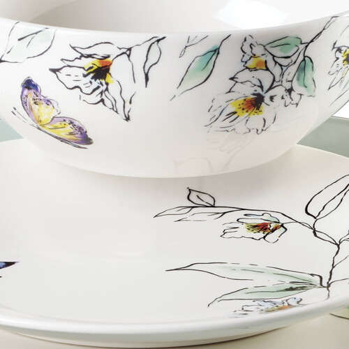 Oneida Botanica dinnerware set 12-piece service for 4 2