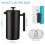Cafetière à piston à double paroi en acier inoxydable 964 ml (34 oz) 4