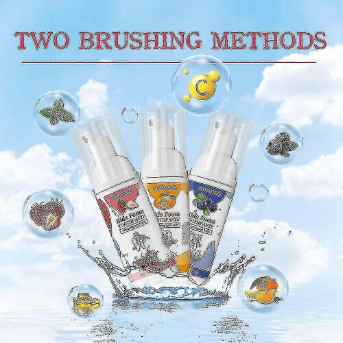 2025 Children's Foam Toothpaste Teeth Cleansing Whitening Anti-cavity Fruit Flavored Mousse Toothpaste 1