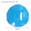 Copertura blu per lente della luce subacquea per piscina, 19 cm 4
