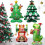 Christmas Mylar Balloon - Dinosaur Elk Tree Design 3