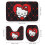 Ensemble rideau de douche Hello Kitty avec tapis de bain antidérapant et 3
