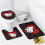 Ensemble rideau de douche Hello Kitty avec tapis de bain antidérapant et 4
