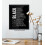 Motiverende vægkunsttryk med sort pige 5