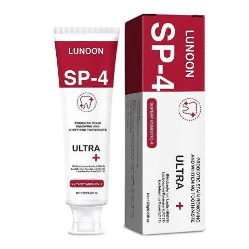 Probiotic whitening toothpaste sp-8 deep cleans teeth, removes stains, smoke 2