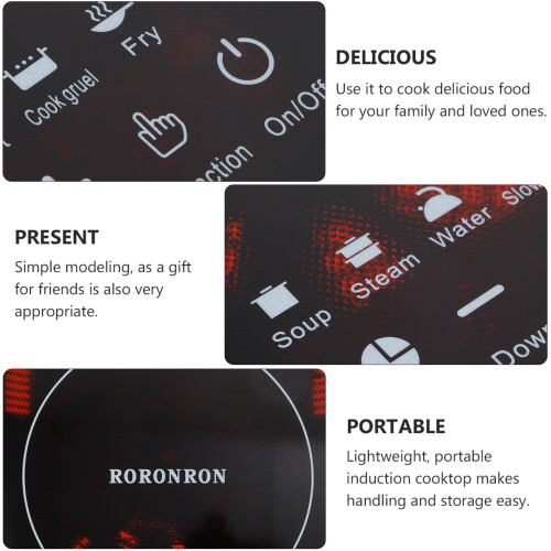 1000W Portable Induction Cooktop with LCD Display 1