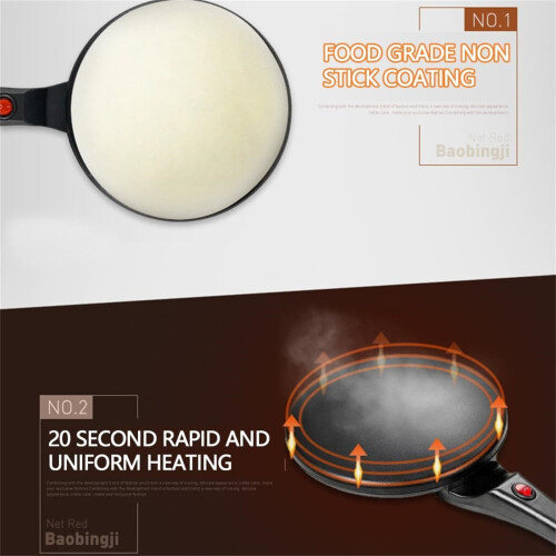 Electric Crepe Maker Non-Stick 8 Inch 2