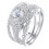 Women's Zirconia Ring Set 3 Pieces 4