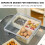 Bandeja para frutas con compartimentos y tapa, 1 pieza 3