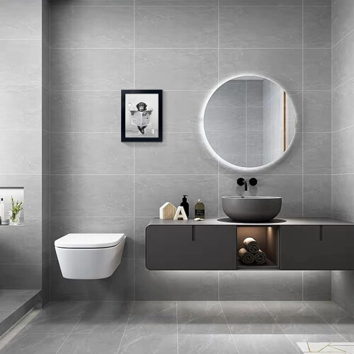 Funny Monkey in Bathtub Wall Art Black and White Canvas 2