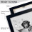 Funny Monkey in Bathtub Wall Art Black and White Canvas 4