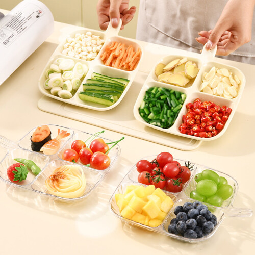 Refrigerator Storage Box with Four Compartments 1