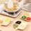 Refrigerator Storage Box Dessert Plate with Handle 4
