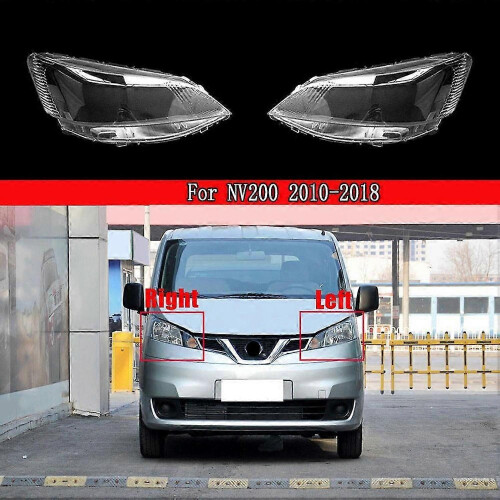 2Pcs Car Front Headlight Lens Cover for NV200 2010-2018 2