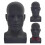 Male Mannequin Head Professional Manikin Head (Matte Black) 2