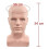Male Mannequin Head Professional Manikin Head (Matte Black) 3