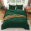 King Comforter Set Emerald Green 3-Piece Prewashed 5