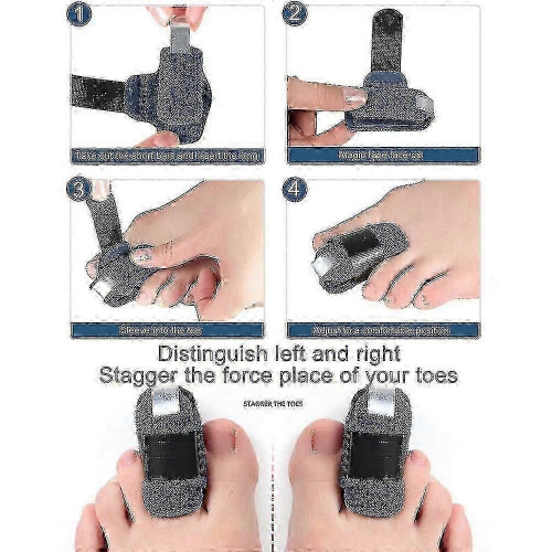 Breathable Hammer Toe Straightener, Toe Splint Corrector Strap for Claw Toe (left) -2026-Latest 1