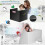 8 Pack Desk Dividers for Students, Waterproof Plastic black 2