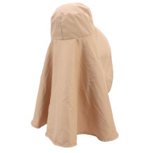 Khaki Sonnenhut mit Nackenschutz, breiter Krempe und Gesichtsabdeckung