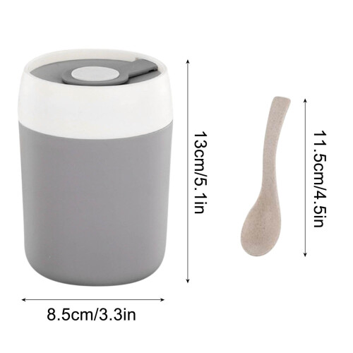 Travel Breakfast Cup Stainless Steel Liner 500ml 2