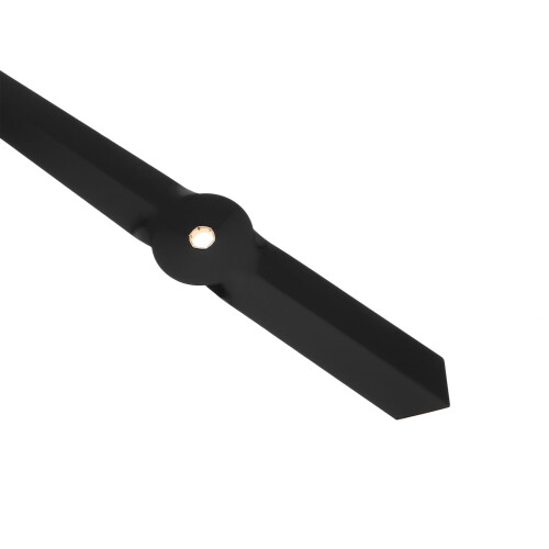 Ace de ceas din aluminiu negru, lucioase, scurte 2