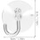 50pcs Suction Cup Hooks Plastic Heavy Duty No Tools Damage-Free Towel Hanger 2