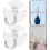50pcs Suction Cup Hooks Plastic Heavy Duty No Tools Damage-Free Towel Hanger 8