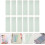 50Pcs Washi Tape Sample Boards Thickened Rounded Grid Frosted Plates 6