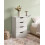 Beliani Dressing Table with Mirror and Stool BELOEIL White 2