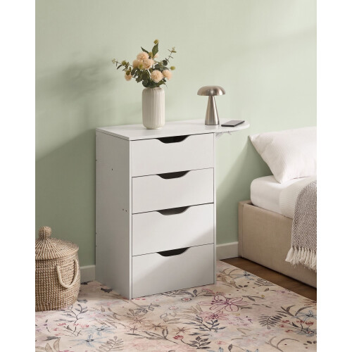 Beliani Dressing Table with Mirror and Stool BELOEIL White 1