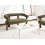Beliani Sofa 2 Seater ILBRO Boucle Green/ Dark Brown 2