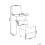 Beliani Dressing Table with Mirror and Stool BELOEIL White 3