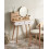 Beliani Dressing Table with Mirror CHAMBLY Light Brown 2