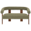 Beliani Sofa 2 Seater ILBRO Boucle Green/ Dark Brown 4