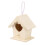 Casinha de pássaros de madeira 10x9cm 1