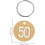 50pcs Engraved Round Tags Plastic Tag Key Ring for Table Numbers Luggage Key Labels 2