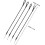 100pcs Black 17cm Tag Security Strings with Steel Wire Loop 2