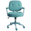 Beliani Desk Chair PARAMUS Faux Leather Turquoise 2
