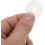 100pcs Pegboard Hooks Locks Inventory Control Clips Round Plastic Sleek Modern Design Easy Installation White 3