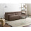 Beliani Sofa 3 Seater HOVDEN Fabric Brown 2