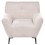 Beliani Armchair LAKENE Fabric Beige 3